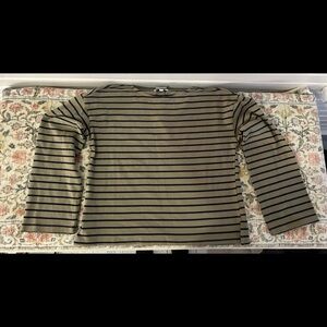 Miou Muse stripped boxy top NWT